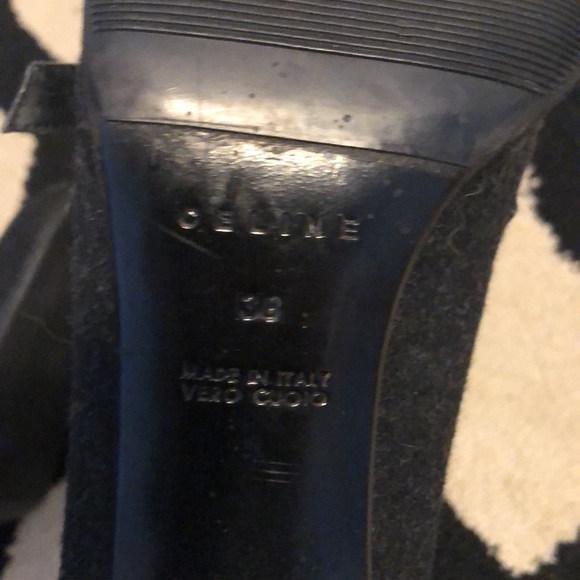 Celine gray flannel kiltie loafer pumps - Picture 5 of 6